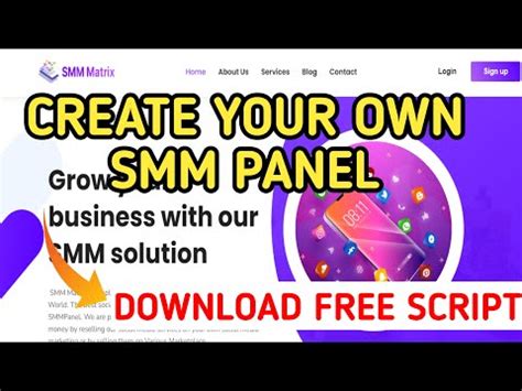 create your own smm panel free